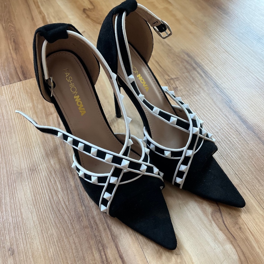 Fashion Nova Studded Stiletto Heels
